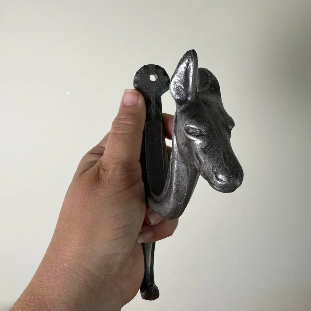 Vintage 1964 Whitehall Metal Studios Deer Head‎ Double Hook Hanger Metal
